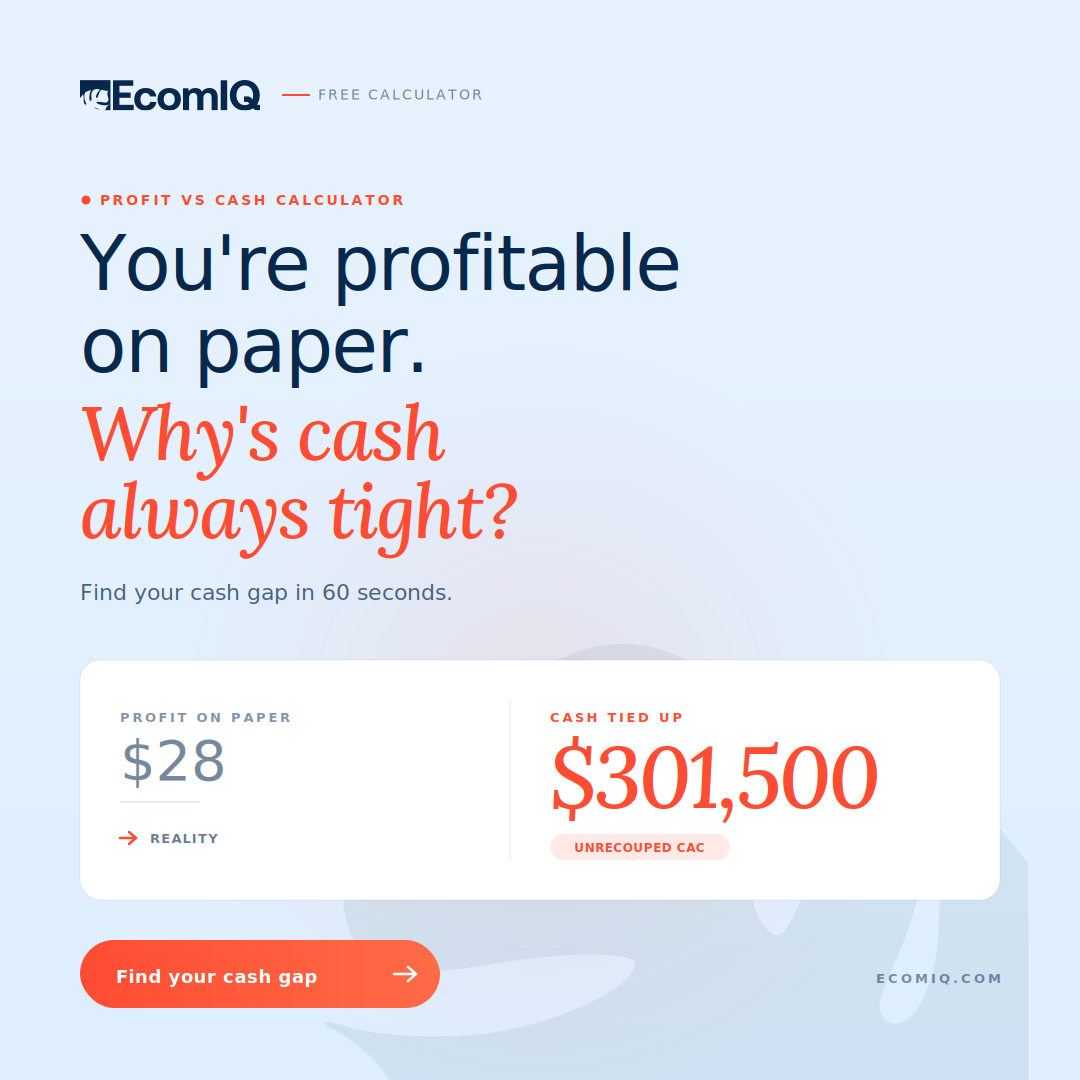 Profit vs Cash Calculator
